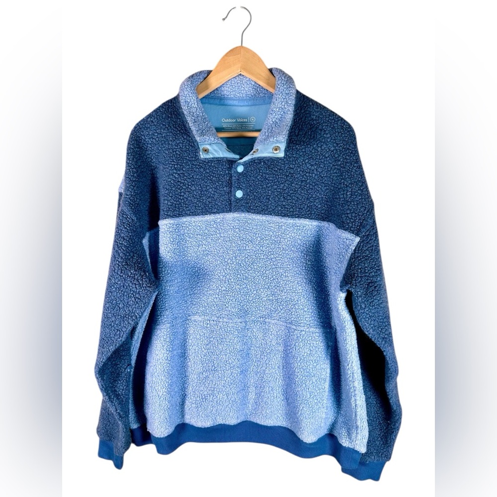 Outdoor Voices MegaFleece Snap Pullover Sweater